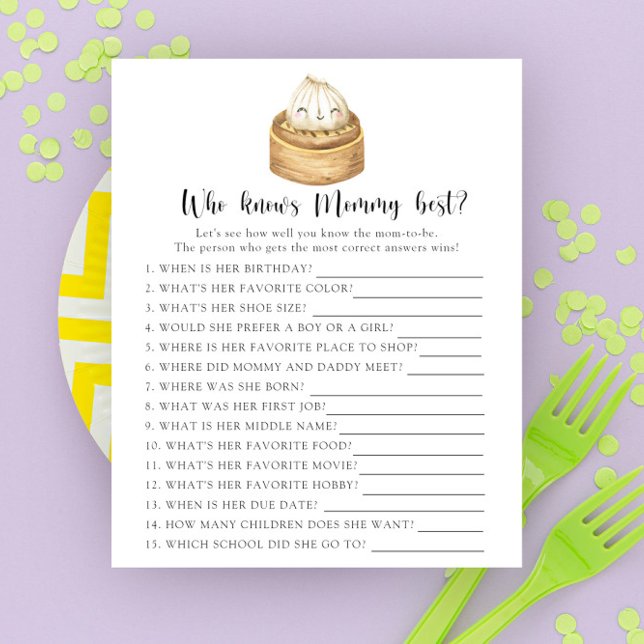 Kleine Dumpling Wer Mommy am besten kennt (Von Creator hochgeladen)