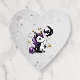 Kleine Einhorn-Babydusche Geschenkanhänger