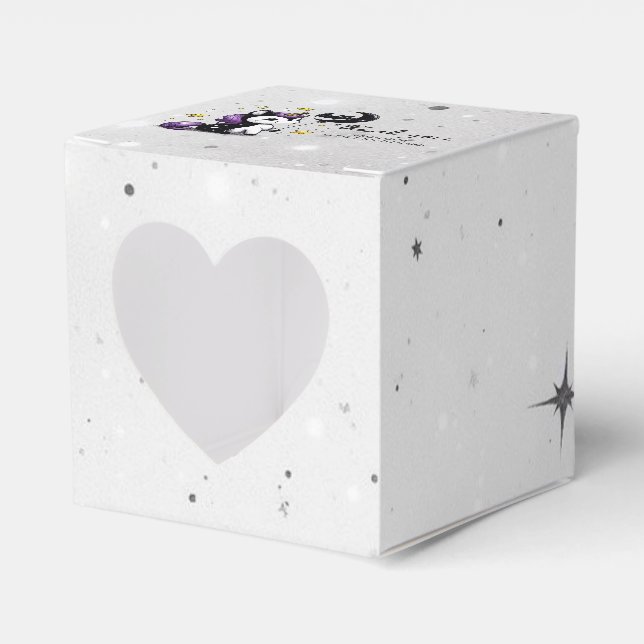 Kleine Einhorn-Babydusche Geschenkschachtel (Vorderseite)