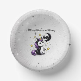 Kleine Einhorn-Babydusche Pappteller