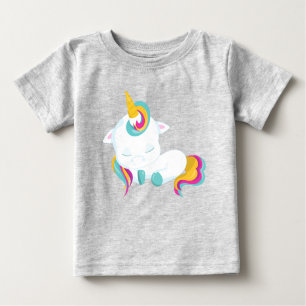 Kleine Einhorn, Schlafeinhorn, Zaubereinhorn Baby T-shirt
