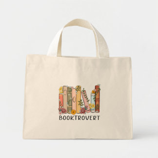 Kleine Einkaufstüte mit Buchtrovert Mini Stoffbeutel