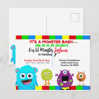 kleine Einladung zum Geburtstag eines Monsters