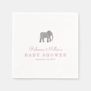 Kleine Elefant-Babyparty Serviette