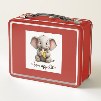 Kleine Elefanten-Lunchbox Metall Brotdose