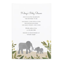 Kleine Elephant Baby Dusche laden ein