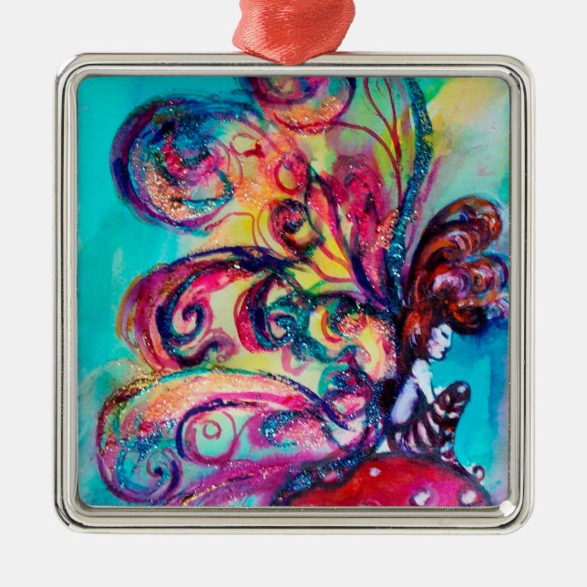 KLEINE ELF DER MUSHROOMFANTASIE SILBERNES ORNAMENT (Vorne)