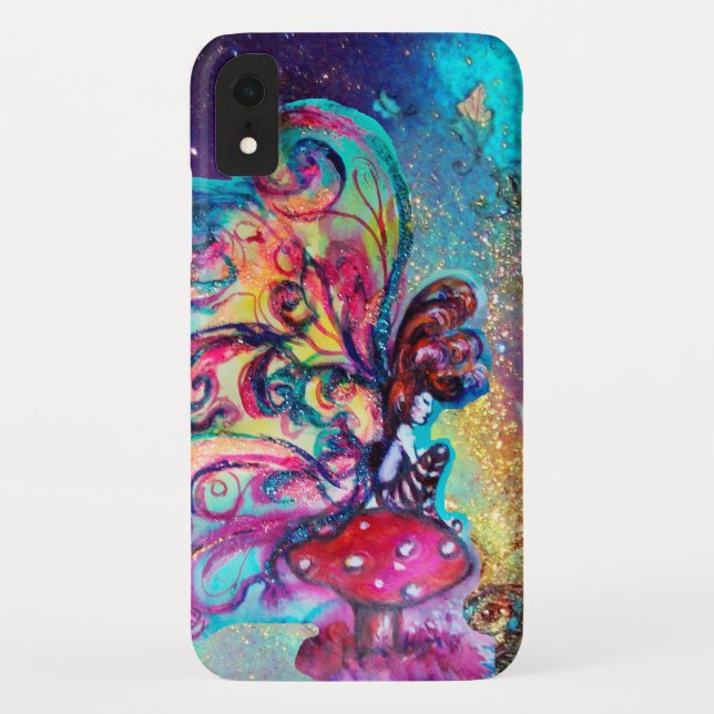 KLEINE ELF VON MUSHROOMEN Fantasy Night Blue Case-Mate iPhone Hülle (Rückseite)