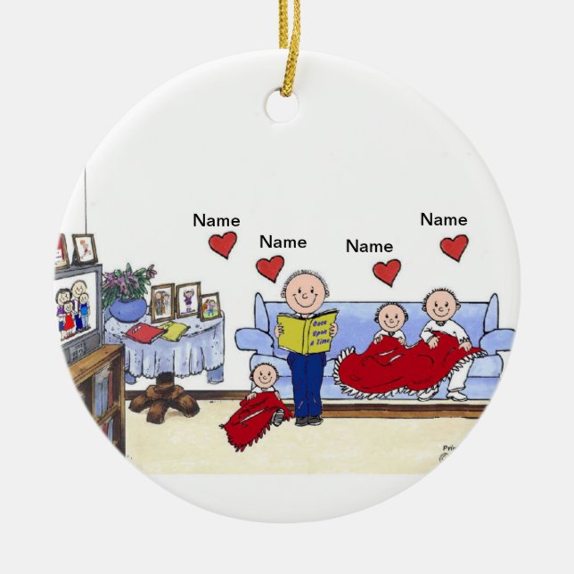 Kleine Engel - 3 mit Männchen Keramikornament (Vorne)