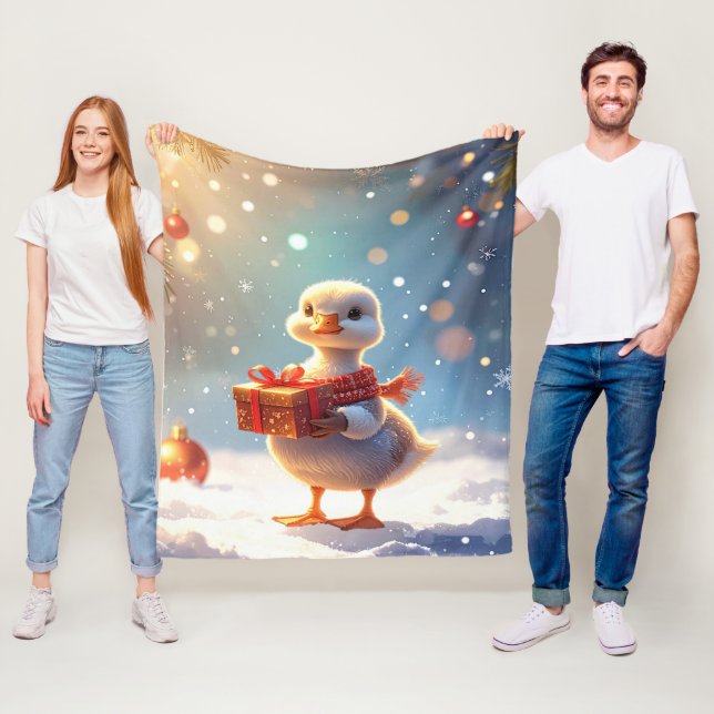 Kleine Entchen-Flanelldecke Fleecedecke (Beispiel)
