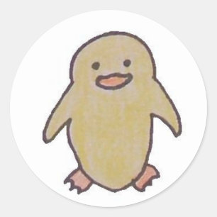 Kleine Entenaufkleber Runder Aufkleber