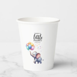 Kleine Erdnussbaby-Elefantendusche Pappbecher