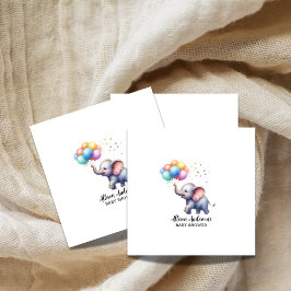 Kleine Erdnussbaby-Elefantendusche Serviette