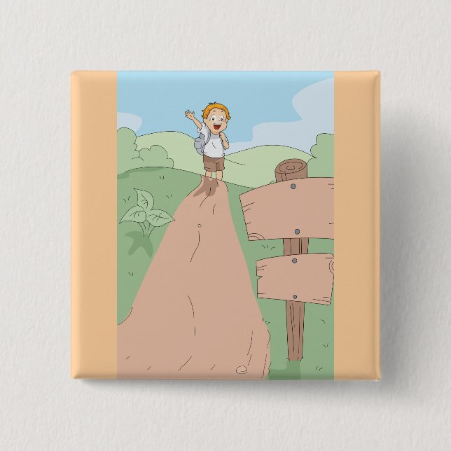 Kleine Erkunder-Wanderabenteuer Button (Vorderseite)