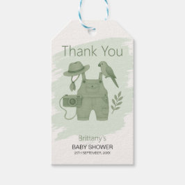 Kleine Erkundung Naht Baby Shower Geschenkanhänger