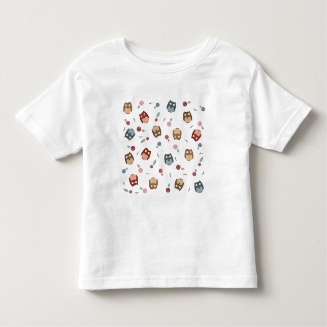 Kleine Eulen Kleinkind T-shirt (Vorderseite)