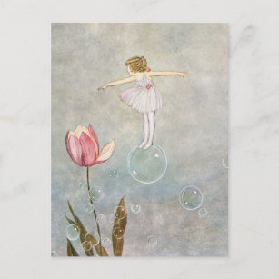 Kleine Fairy auf eine Blase Postkarte