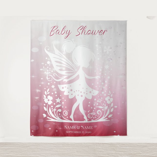 Kleine Fairy Floral Hintergrund Wandteppich (Vorderseite)