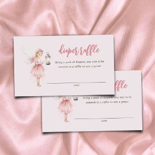 Kleine Fairy-verzauberte rosafarbene Windel Begleitkarte