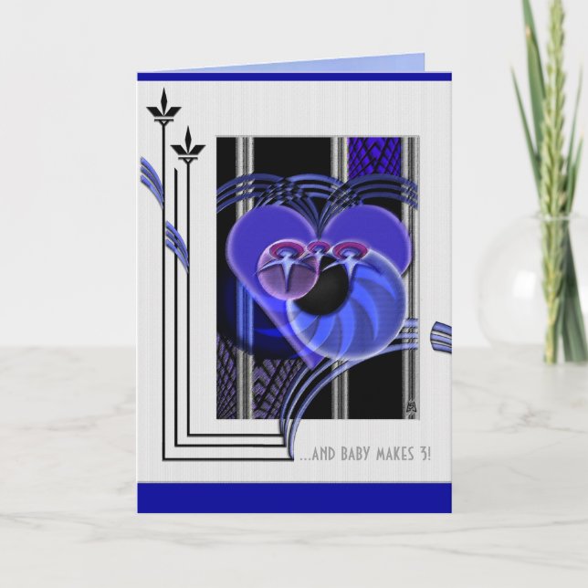 Kleine Familie (neue Babykarte) Karte (Vorderseite)