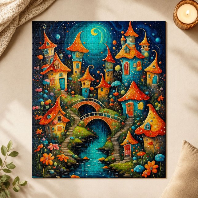 kleine Fantasy-Märchenstadt Puzzle (Von Creator hochgeladen)