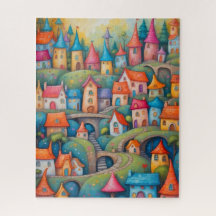 kleine Fantasy-Märchenstadt