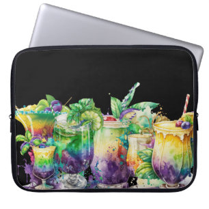 KLEINE, FARBENE MARDI GRAS GETRÄNKE LAPTOPSCHUTZHÜLLE
