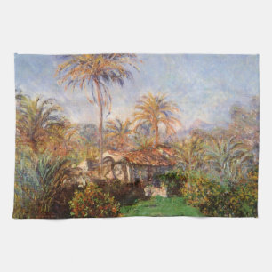 Kleine Farm in Bordighera von Claude Monet Geschirrtuch