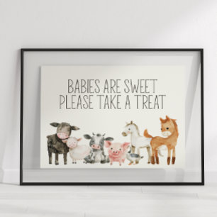 Kleine Farm Kinderzimmer Tiere Baby Dusche Gefalle Poster