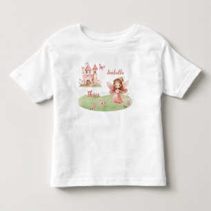 Kleine Fee Pink Castle Schmetterling T-Shirt für j