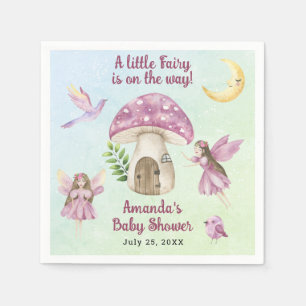 Kleine Feen Whimsical Baby Shower Serviette
