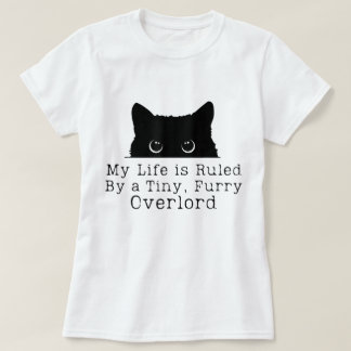 Kleine Fell Überlord Katzen Humor T-Shirt