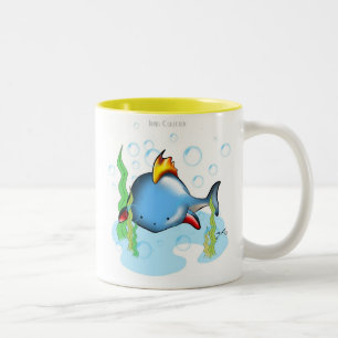 Kleine Fisch-Tasse Zweifarbige Tasse