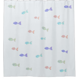 Kleine Fische Duschvorhang