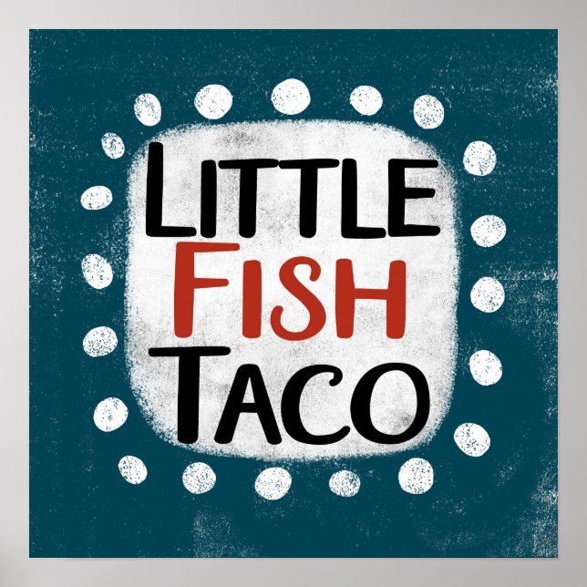 Kleine Fische Taco Poster Mauer Kunst (Vorne)