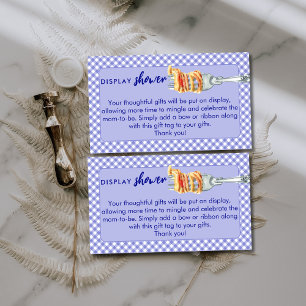 Kleine Fleischbällchen-Ausstellung Dusche Blau Bab Begleitkarte
