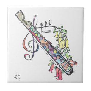 kleine Fliese:  Flöte Fliese