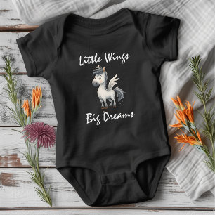 Kleine Flügel, große Träume Pegasus Baby Strampler