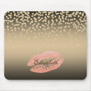 Kleine Foil-Confetty oder Diamant, Lippen Personal Mousepad