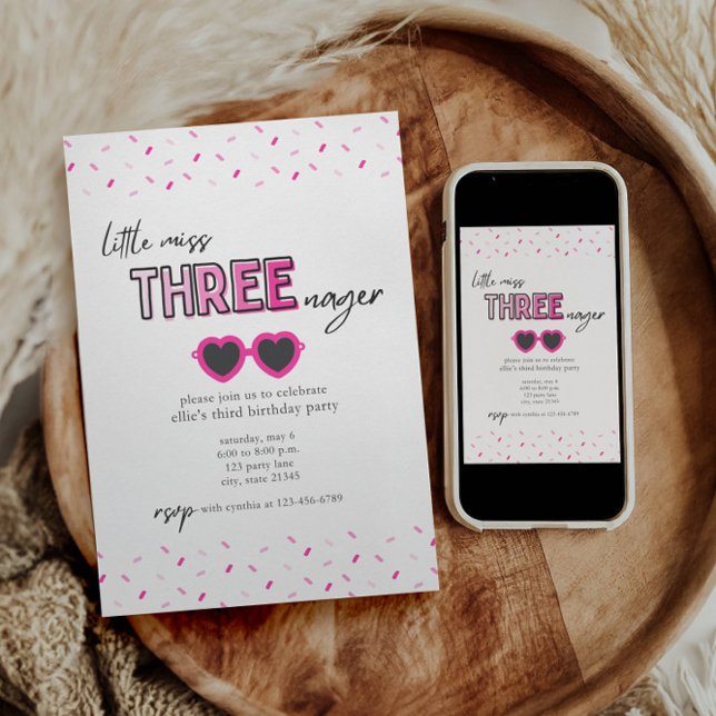 Kleine Frau Drohenager 3. Geburtstagseinladung Einladung (Von Creator hochgeladen)