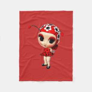 Kleine Frau Ladybug Fleecedecke
