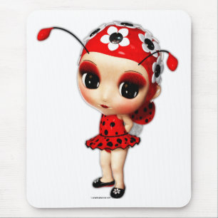 Kleine Frau Ladybug Mousepad
