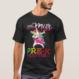 Kleine Frau vor der K Süsse erster Schultag Unicor T-Shirt