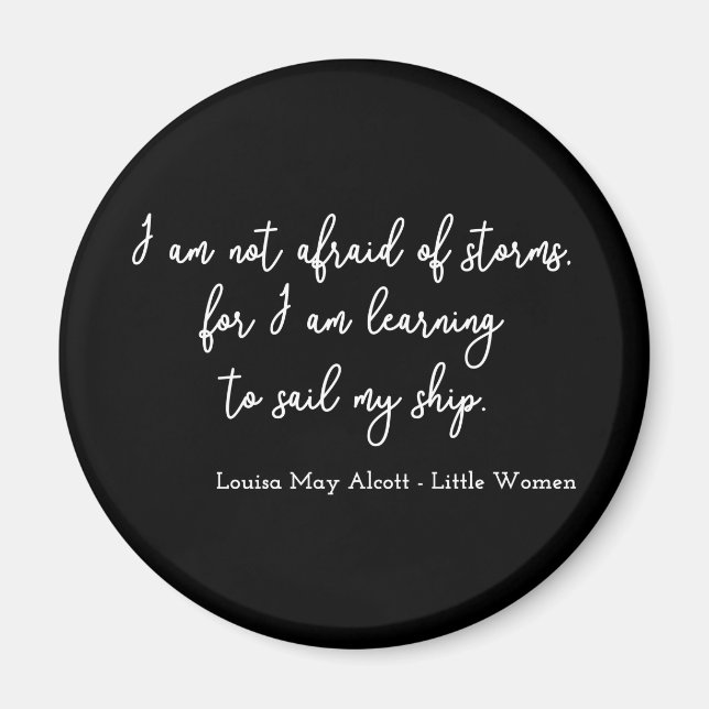 Kleine Frauen Zitat I - Handwriting Style Magnet (Vorne)