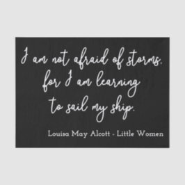 Kleine Frauen Zitat I - Handwriting Style Seidenpapier
