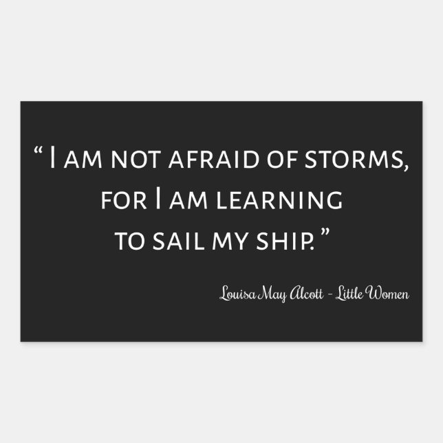 Kleine Frauen Zitat I - Klassischer Stil Rechteckiger Aufkleber (Vorderseite)