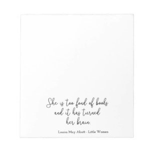 Kleine Frauen Zitat II - Handschriftenstil Notizblock