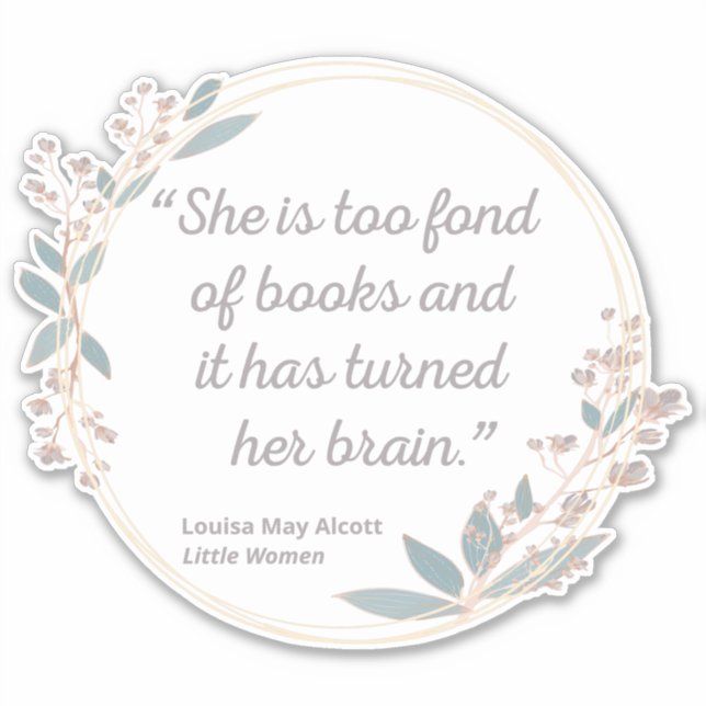 Kleine Frauen Zitat II - Niedlicher Stil Aufkleber (Vorderseite)