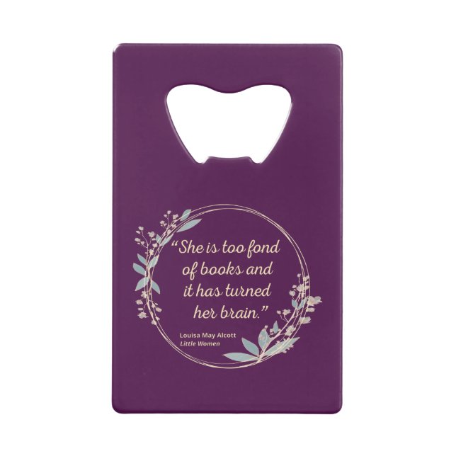 Kleine Frauen Zitat II - Niedlicher Stil Geldbeutel Flaschenöffner (Vorderseite)