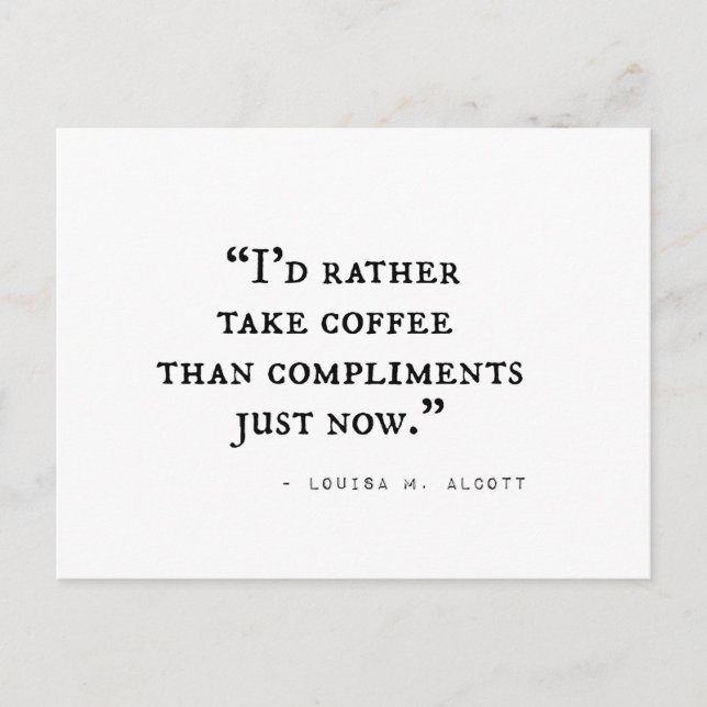 Kleine Frauen-Zitate Postkarte (Vorderseite)